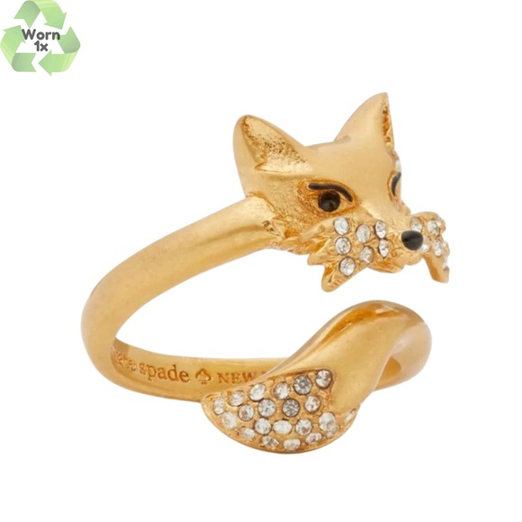 Kate Spade So Foxy Collection of 3 Ring Bracelet Earrings 🦊 ♠️ - Picture 2 of 5